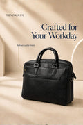 Premium Leather Laptop & Office Bag for Men , Fits Laptops & MacBooks up to 14 Inches – 1Year Warranty