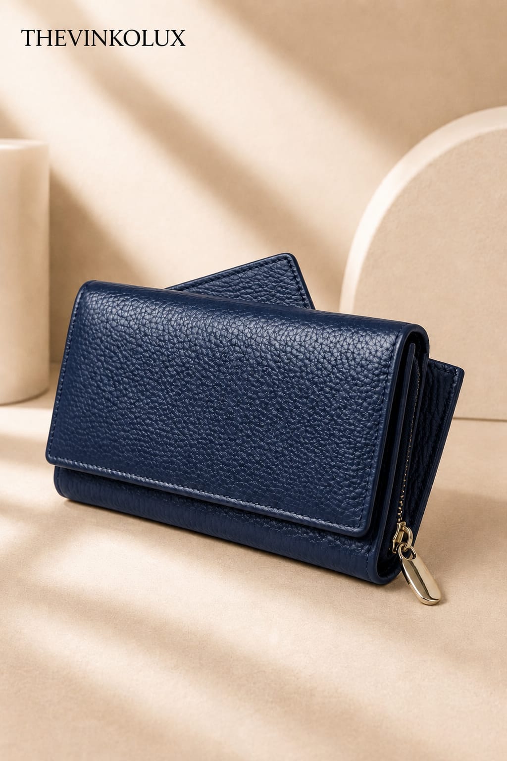 Stylish Leather Finish with Multiple Card Slots & Spacious Compartments