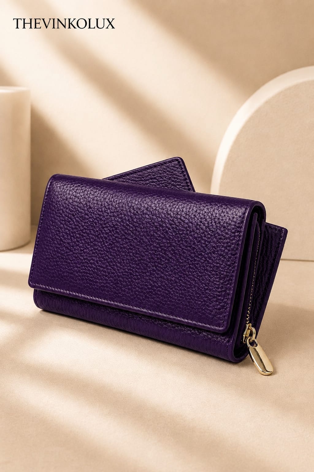 Stylish Leather Finish with Multiple Card Slots & Spacious Compartments