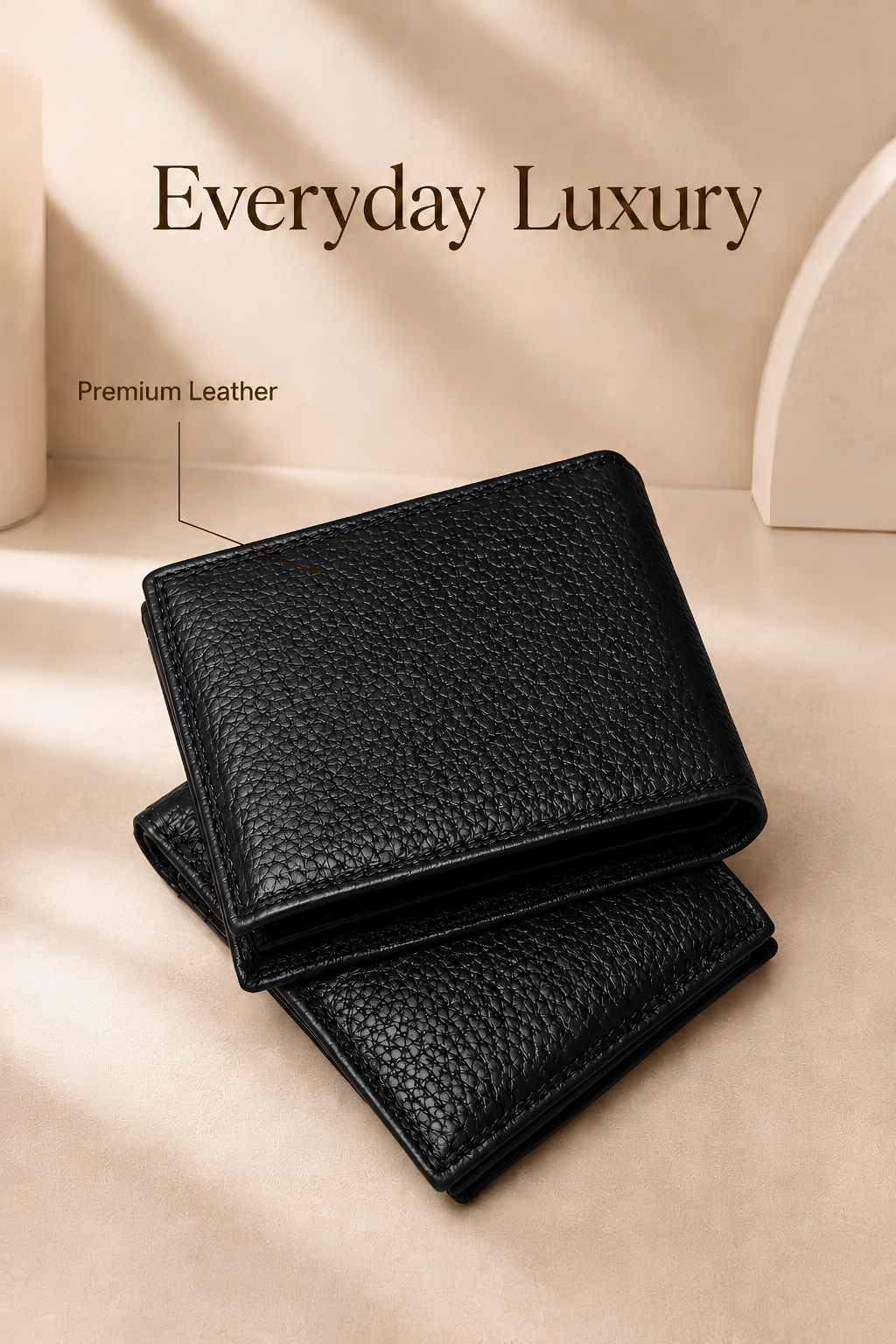 Premium Black Leather Men’s Wallet
