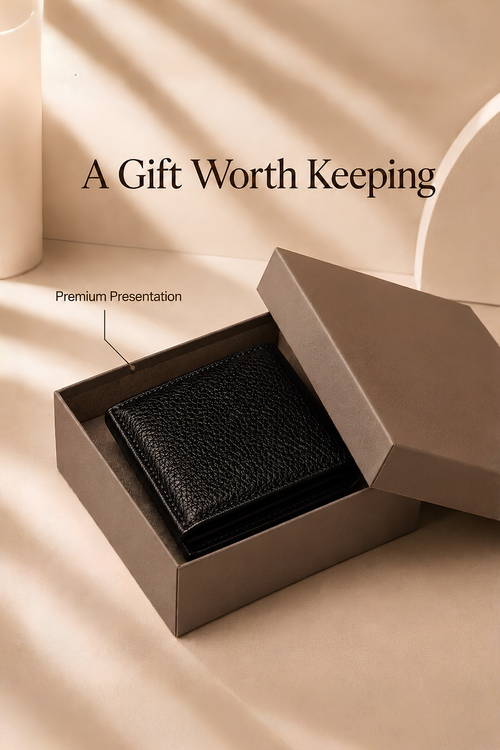 Premium Black Leather Men’s Wallet