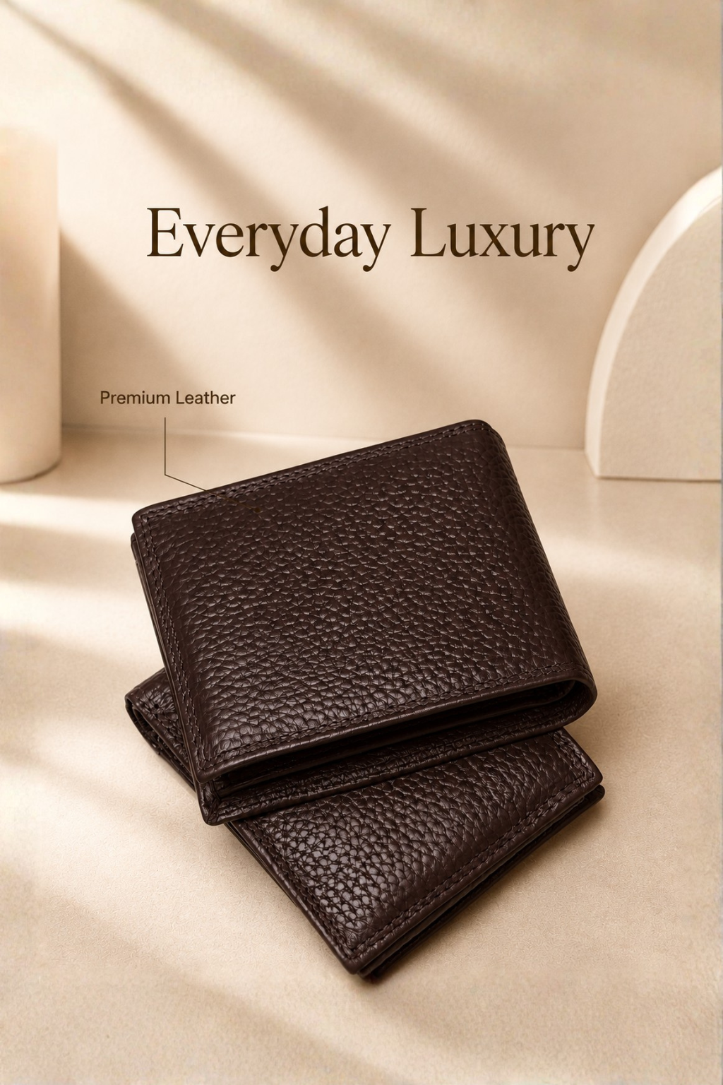 Premium Dark Brown Leather Men’s Wallet